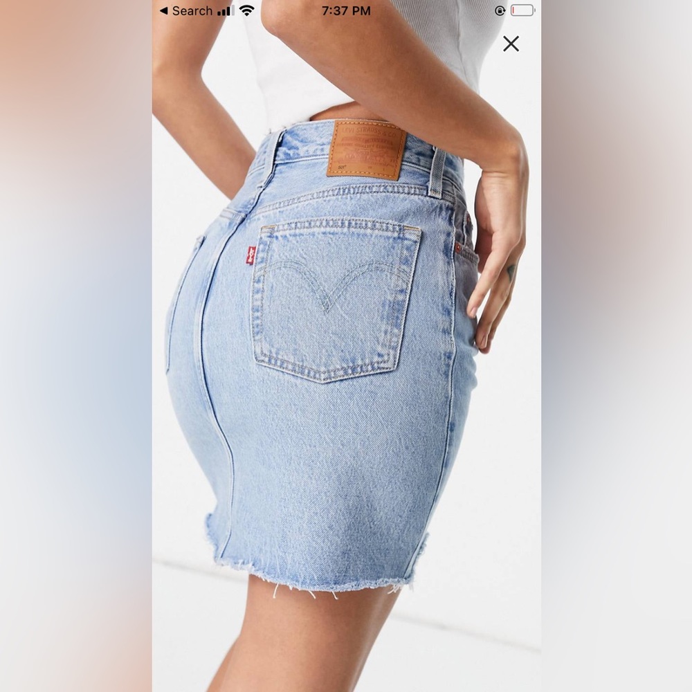 Levi’s High Waist Denim Skirt